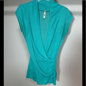 Teal blouse